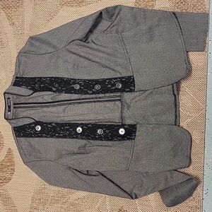 Maurices Black and White with Lace Jacket